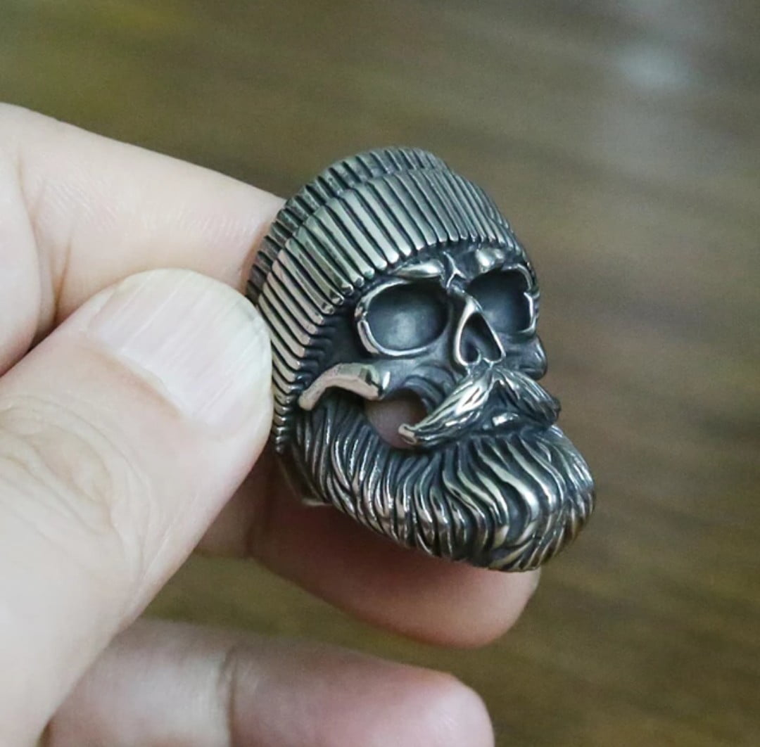 Anel lenhador em aço inoxidável 316L joia pra vida toda 