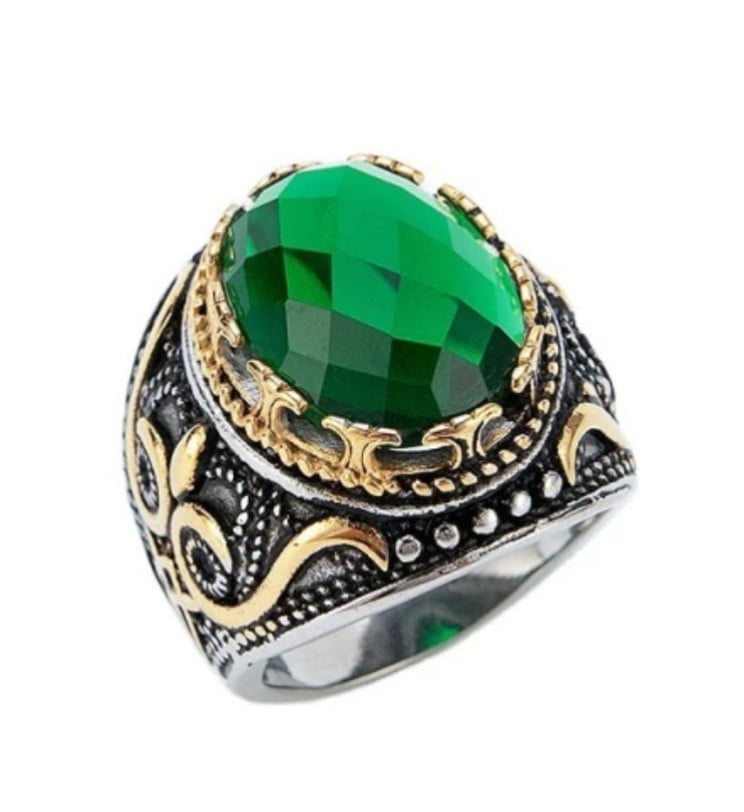 Lindo anel estilo turco classe e elegância em aço inoxidável alta qualidade joia pra vida toda .L 