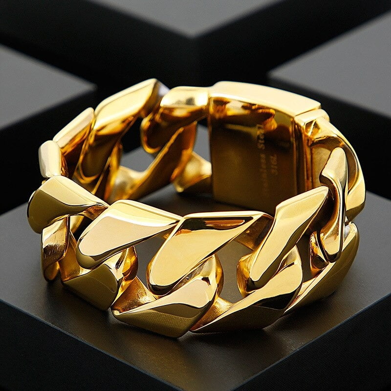 Bracelete 31mm lindo joia muito marcante Aço Inoxidável 316L alta qualidade 