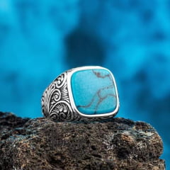 Nova coleção anéis masculinos em aço inoxidável 316L com pedra joia pra vida toda 