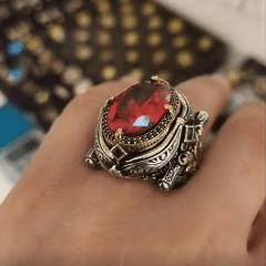 Anel turco em prata 925  joia maravilhosa  estilo e bom gosto
