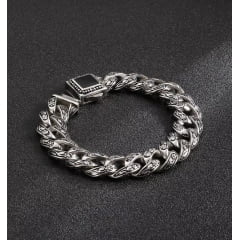 Bracelete estilo nórdico joia em aço inoxidável 316L