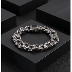 Bracelete estilo nórdico joia em aço inoxidável 316L