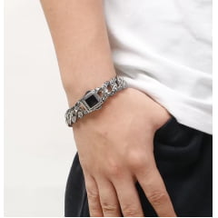  Pulseira estilo nórdico joia em Aço Inoxidável 316L