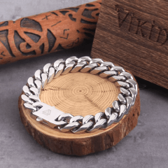 Pulseiras vikings de aço inoxidável  com caixa de madeira vikings para presente